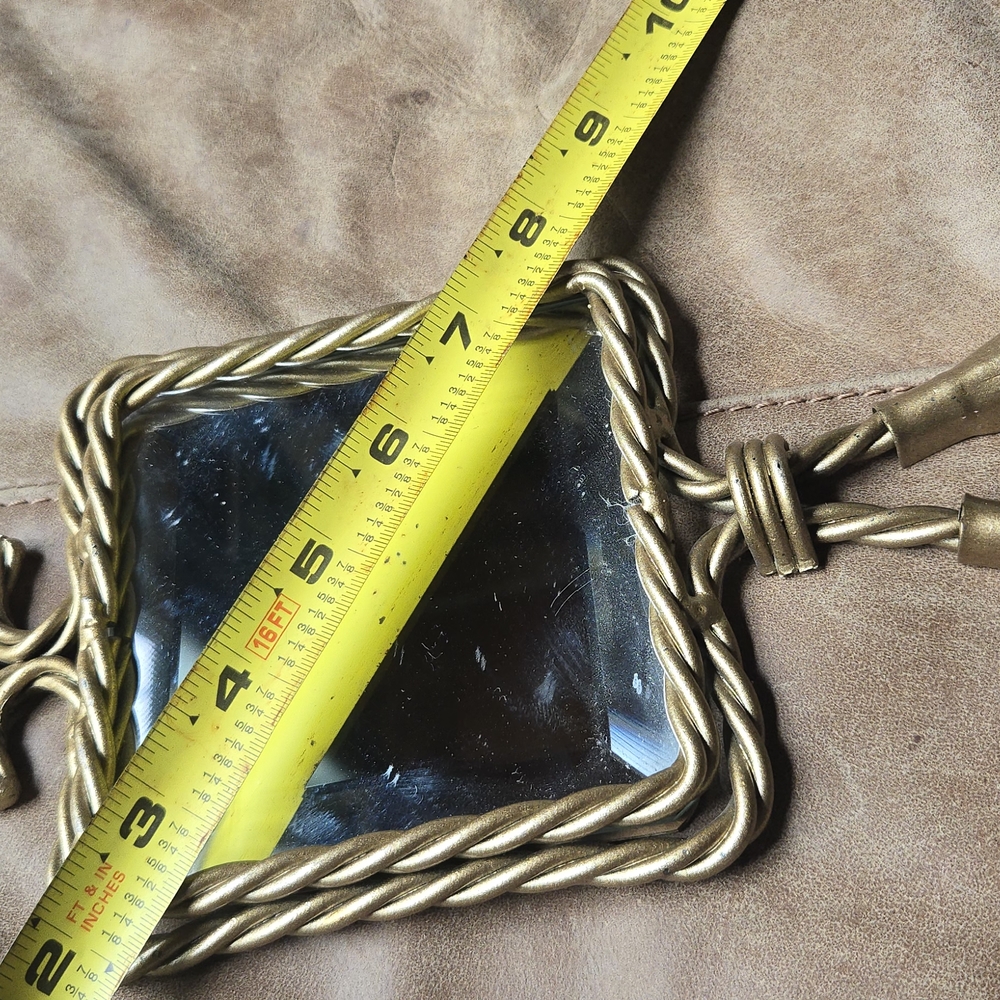 Gold Rope Design Mirror - Picture 2 of 4